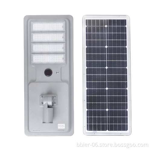 US Stock 50W 80W 100W 200W LED Solar Street Light IP65 5000K Parking Lot Solar Powered Street Lamp